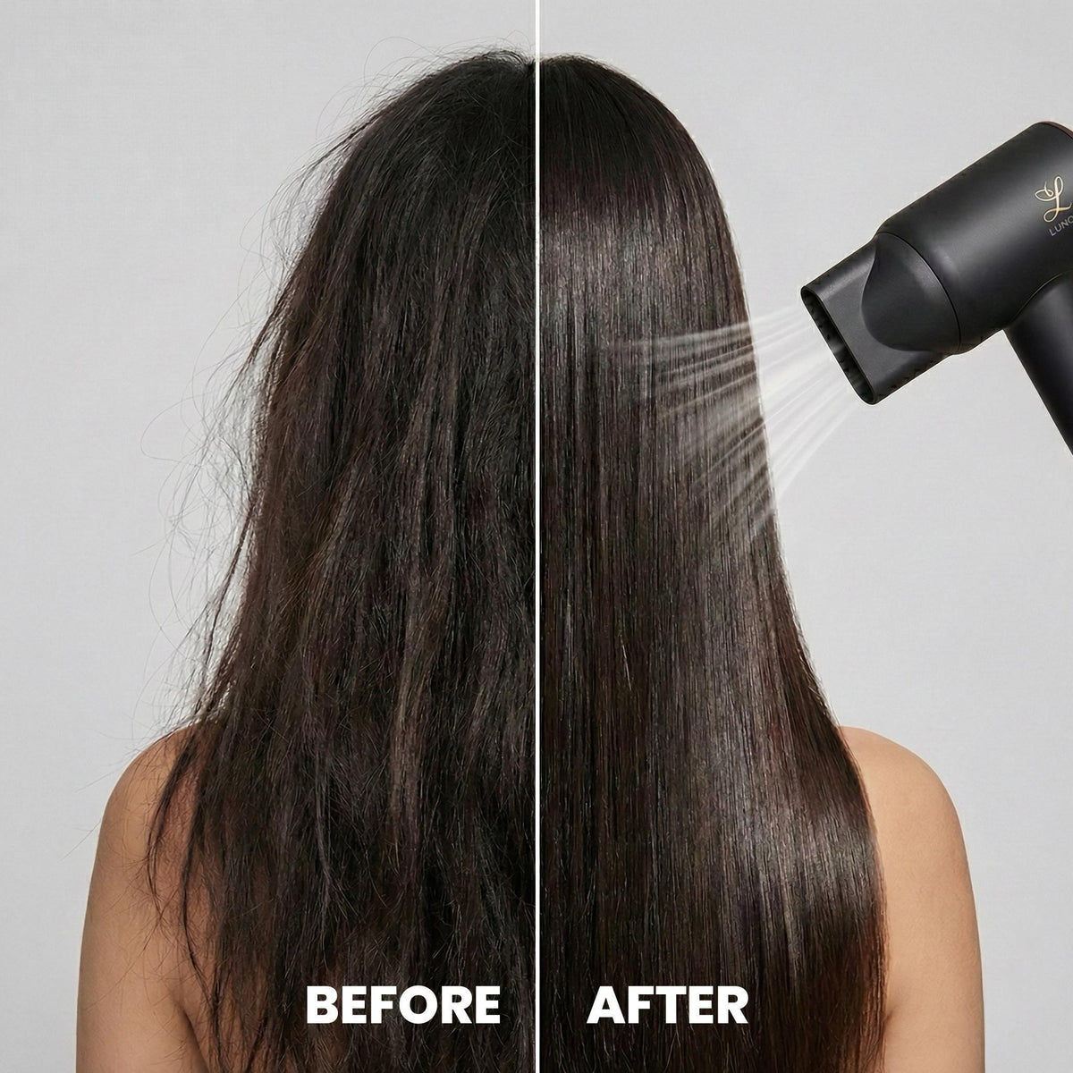 Lunora Ionic Digital Hair Dryer — Salon Results at Home, Every Morning
