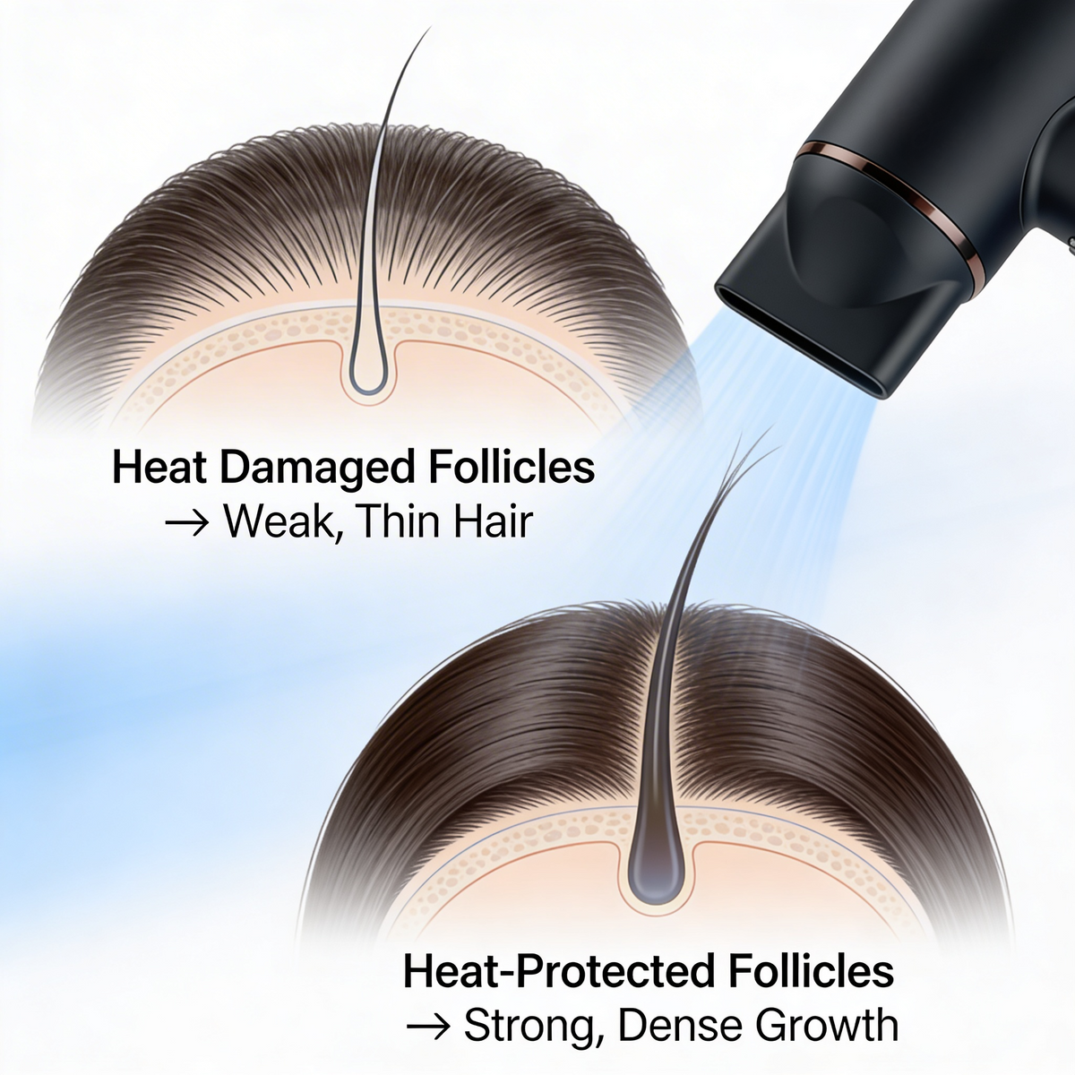Lunora Ionic Digital Hair Dryer — Salon Results at Home, Every Morning
